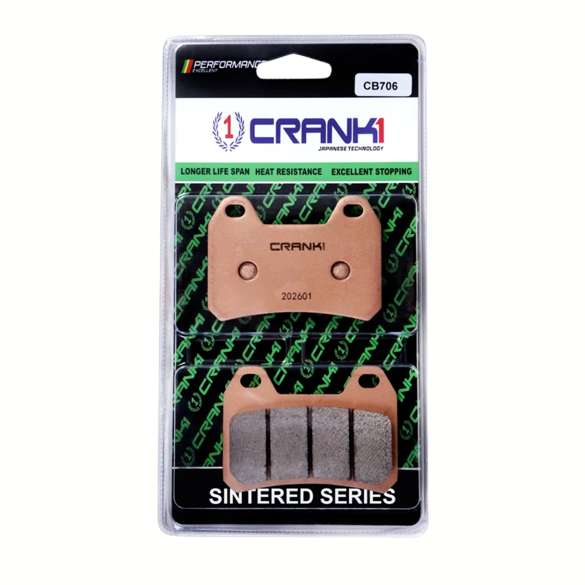 Crank1 Sintered Brake Pads - CB706