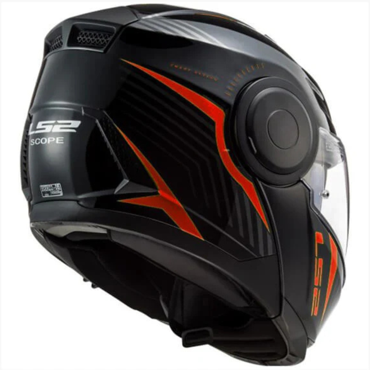 LS2 FF902 Scope Skid Helmet - Gloss Black Red - LS2