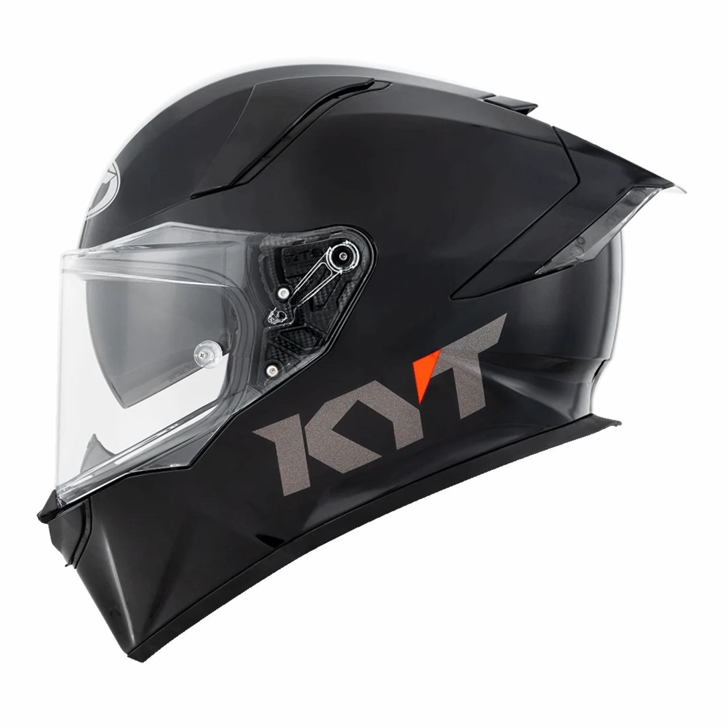 KYT R2R Pro Plain Helmet - Gloss Black