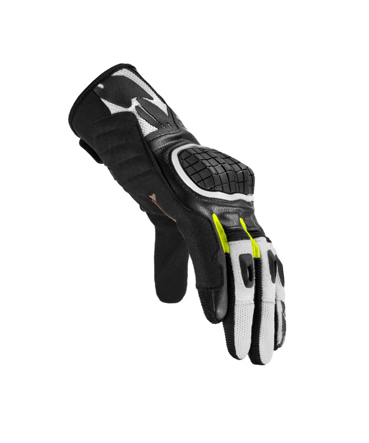 Spidi G Warrior Riding Gloves - Black Fluo Yellow
