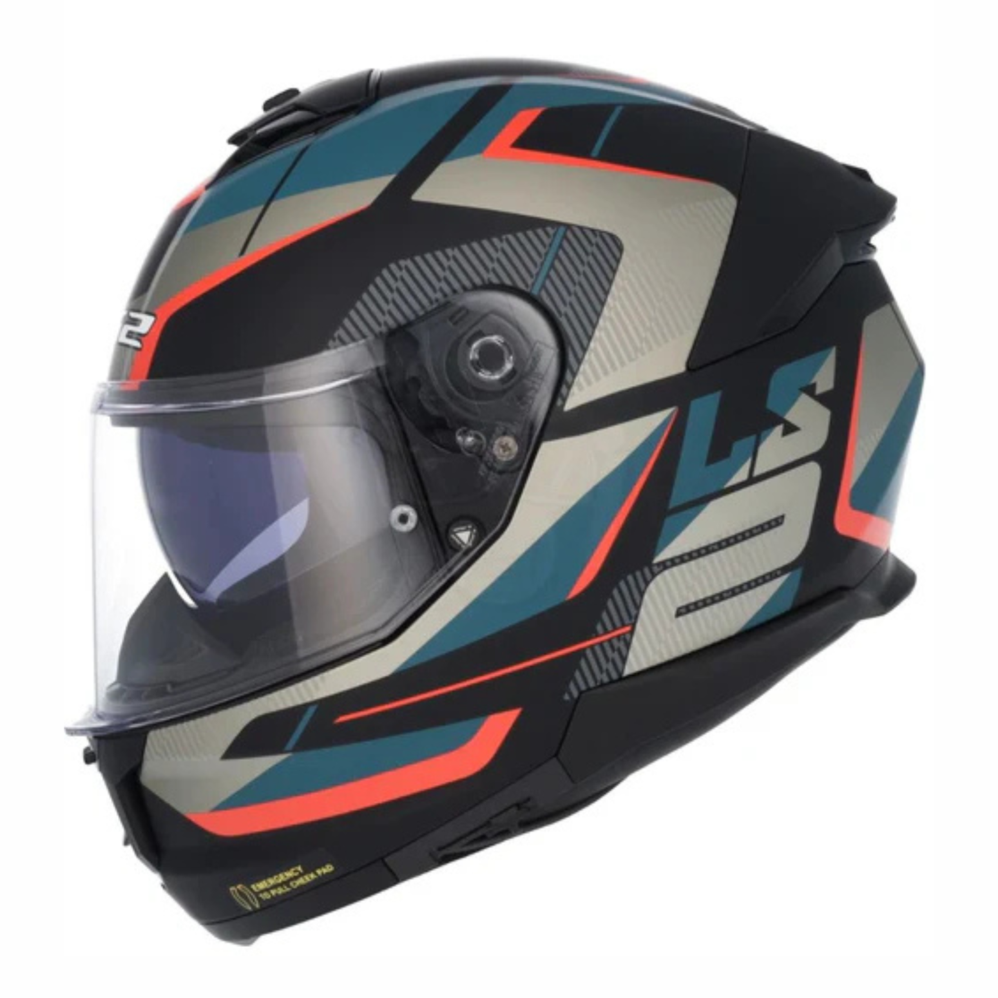 LS2 FF320 Stream II Road Helmet - Matt Black Blue