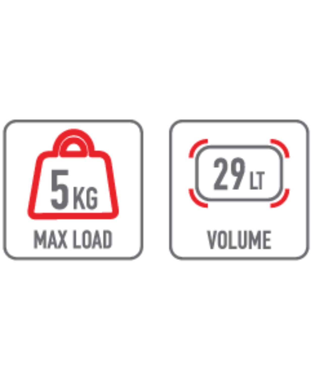 Givi Monolock Top Box 29L Matterhorn Aluminium - Black - MTN29B