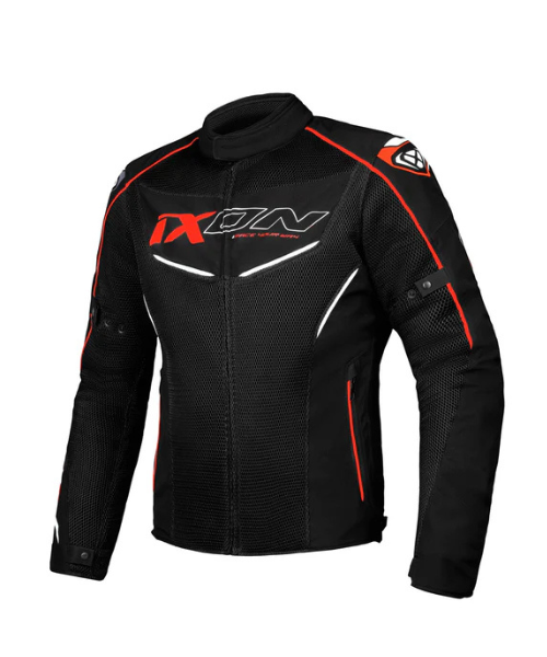 Ixon Flicker Riding Jacket - Black White Red