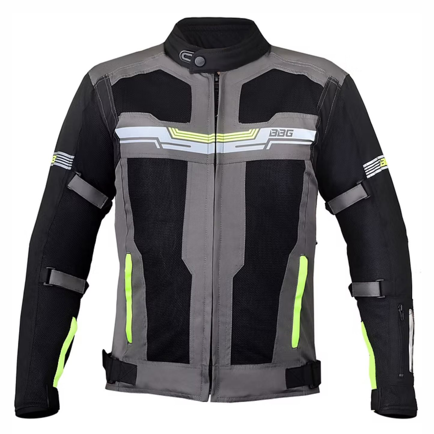 BBG Marshal Motorcycle Riding Jacket with Thermal Liner - Neon
