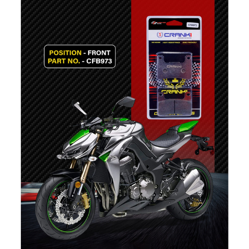 Crank1 Carbon Brake Pads for Kawasaki Z1000