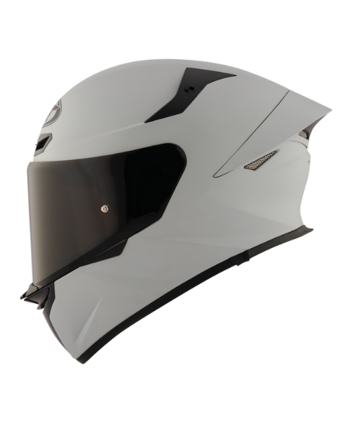 KYT TT-Revo Plain Helmet - Matt ASP Grey