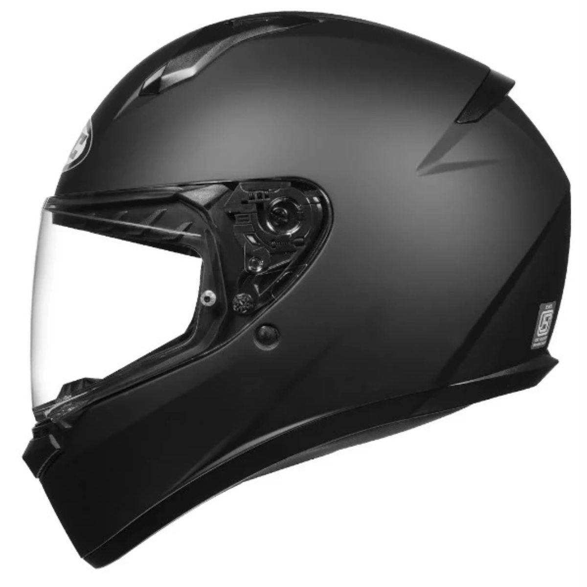 HJC C10 Solid Semi Flat Helmet - Black - HJC
