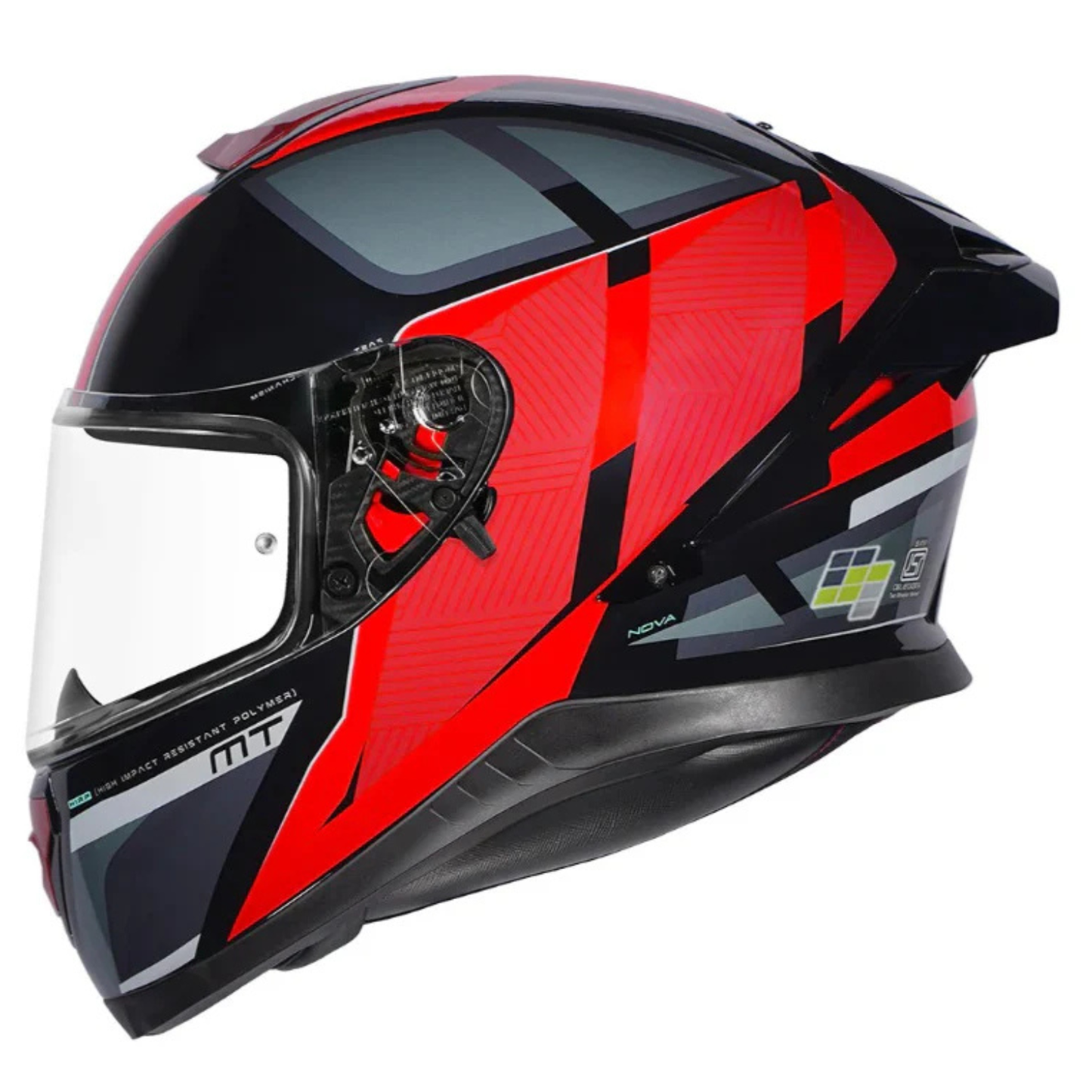 MT Thunder 3 SV Pro Nova B5 Helmet- Gloss Black Red