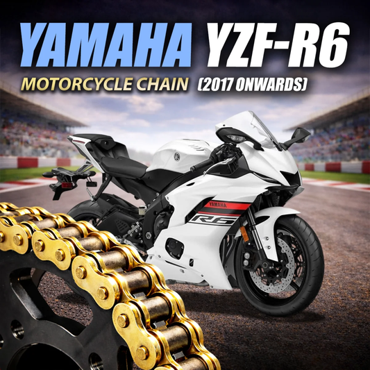 Crank1 Yamaha YZF-R6 (2017 Onwards) 525 Pitch ZVM-X 114L Chain - Gold