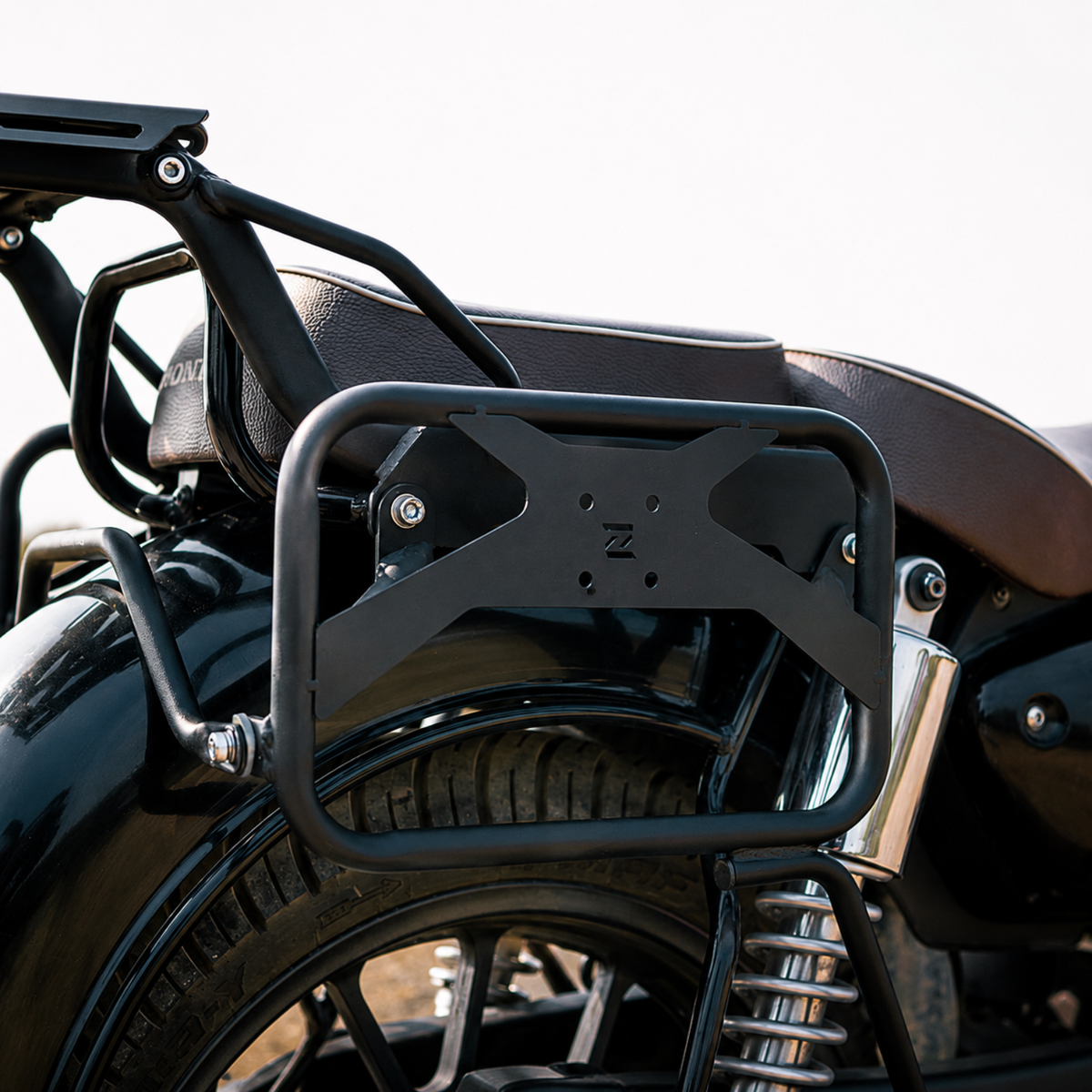 Zana Honda CB 350 (2025) Saddle Stay With Jerry Can Mount - Black - ZI-8682 - Zana