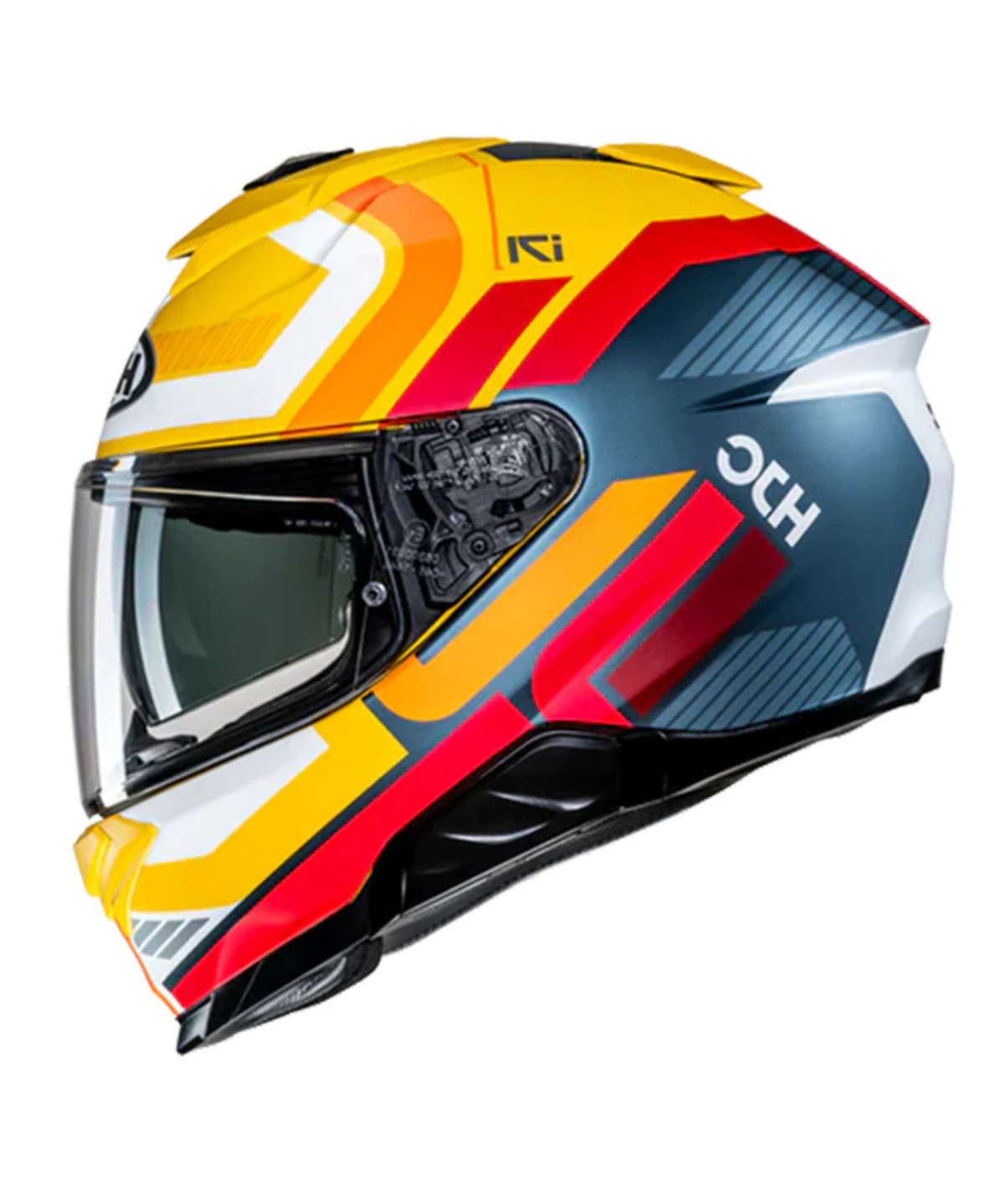 HJC I71 Viz MC3SF Helmet - Yellow Red - HJC