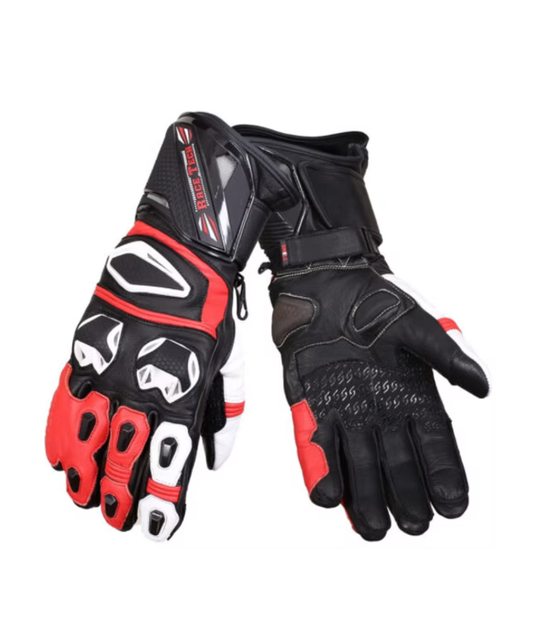 BBG Snell Race Tech Riding Gloves - Red
