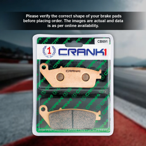 Crank1 Fully Sintered Brake Pads For Triumph Bonneville A3 Air Cooled