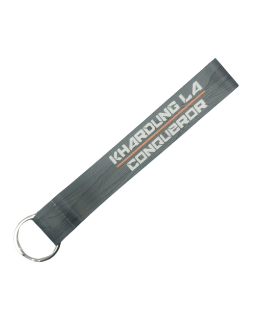 Fast Bend 2594 Khardungla Conqueror Cloth Keychain - Grey