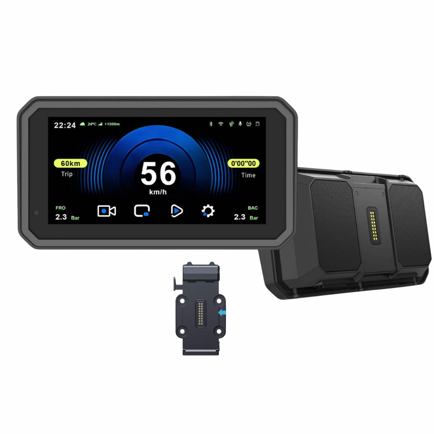 LBC Moto M3 Elite Pro Univarsal Plug and Play Navigation with TPMS