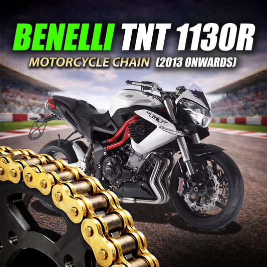 Crank1 Benelli TNT 1130R (2013 Onwards) 525 Pitch ZVM-X 110L Chain - Gold