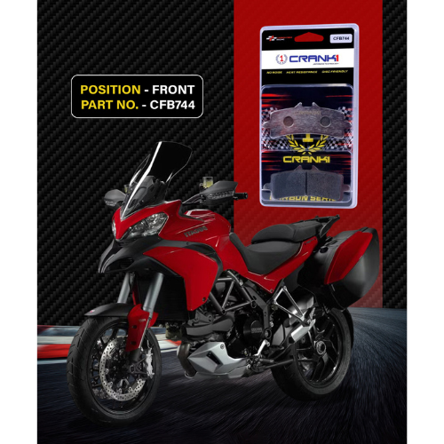 Crank1 Carbon Brake Pads for Ducati Multistrada 1200S (2015-2017)