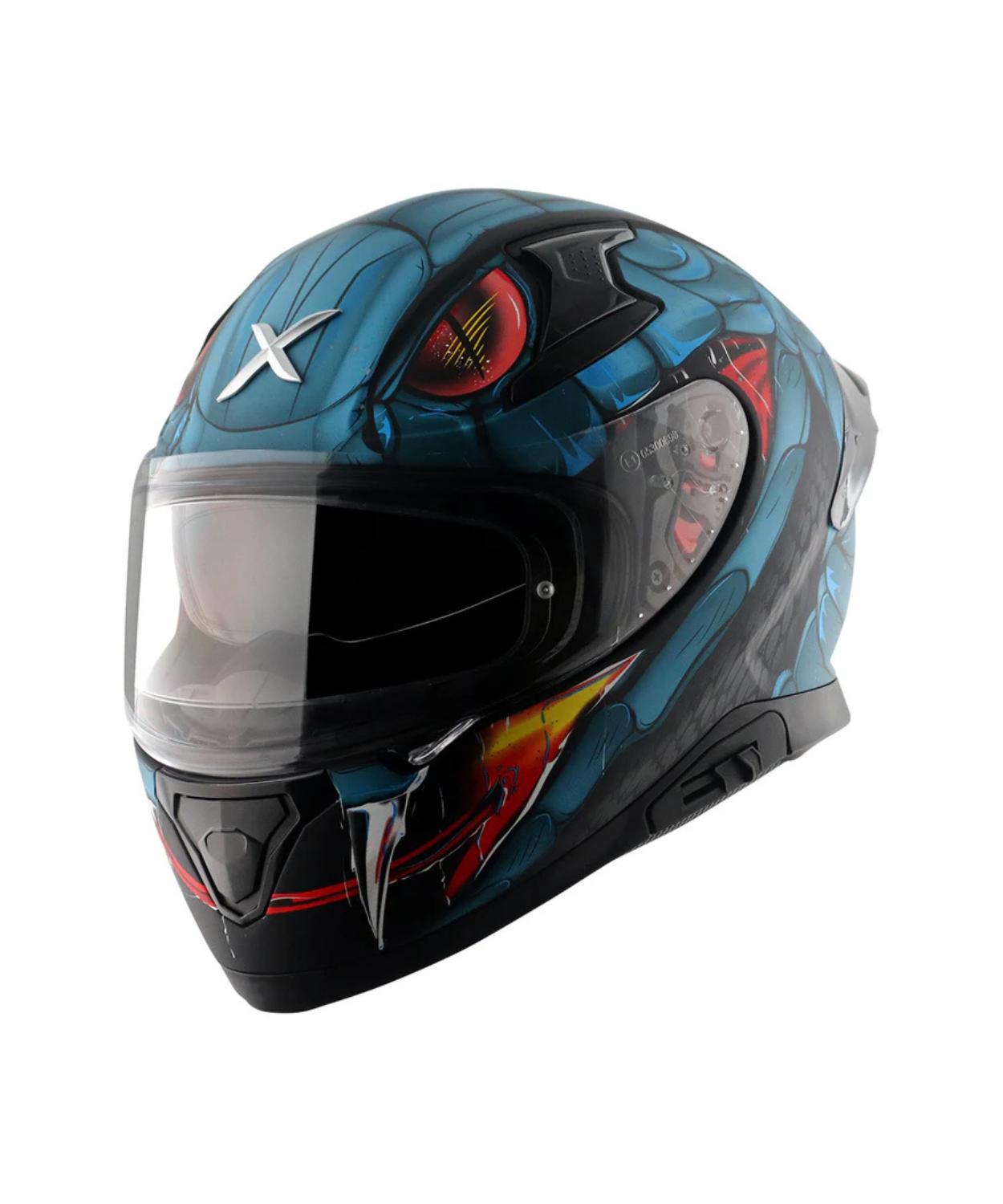 Axor Apex Venomous D/V Helmet - Dull Black Matt Blue