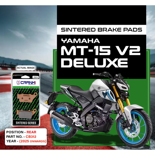 Crank1 Yamaha MT-15 V2 Deluxe (2025 Onwards) Sintered Brake Pads