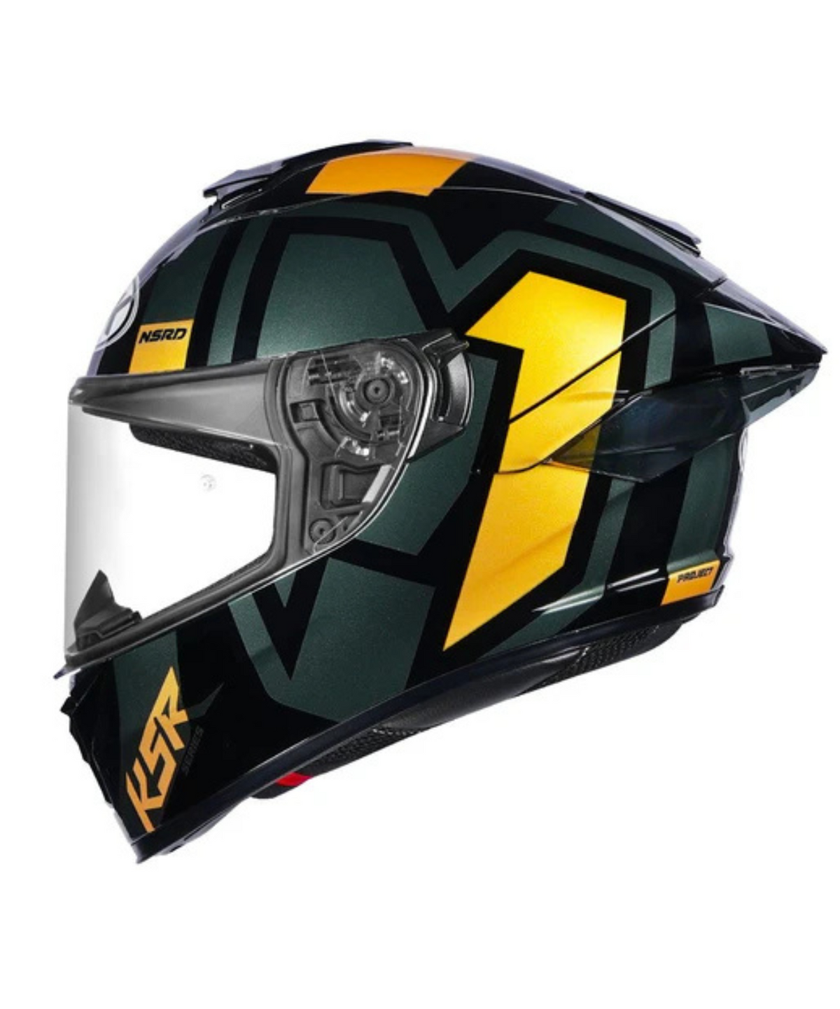 NHK K5R V2 Shield Helmet - Gloss Black Grey Gold - NHK
