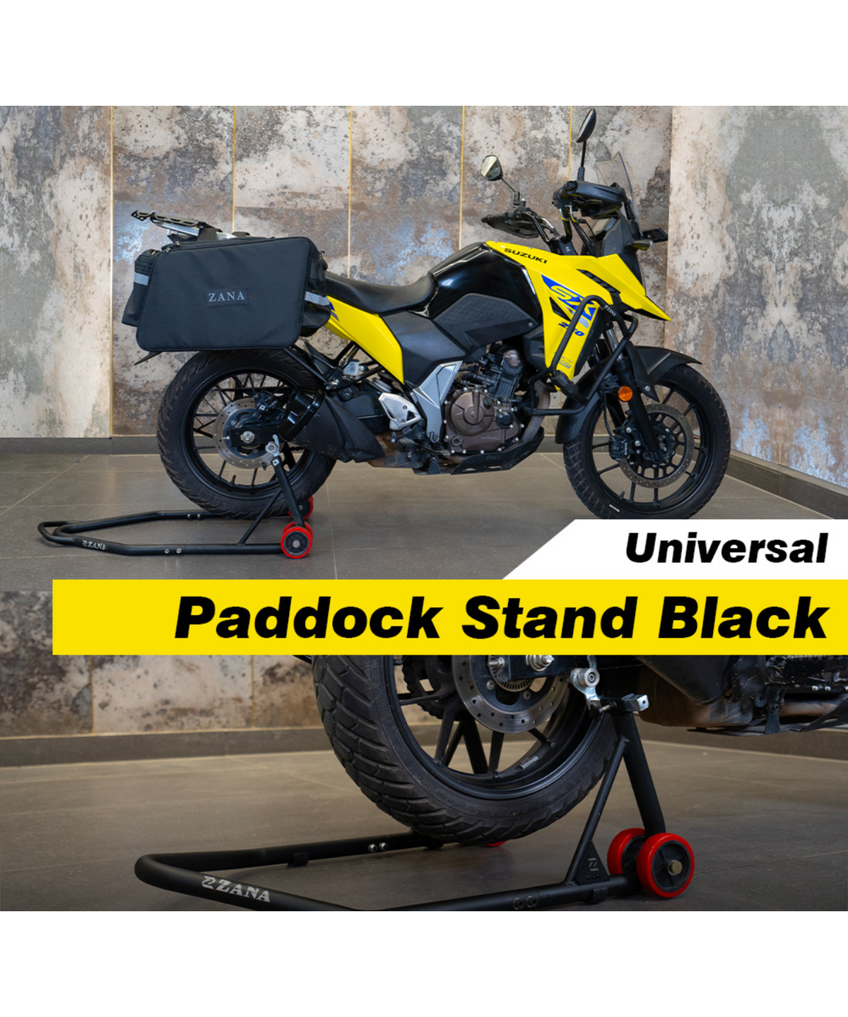 Zana Universal Paddock Stand Texture Matt Black - ZI-8114 - Zana