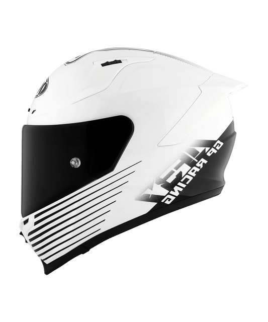 KYT Striker 2V AF37 Livery Full Face Helmet - Gloss Black White