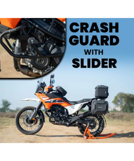 Zana Engine Guard With Slider Black for KTM ADV 390 2025 - ZI-8555