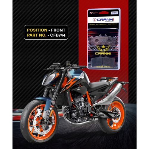 Crank1 Carbon Brake Pads for KTM 890 Duke R (2023 Onwards)