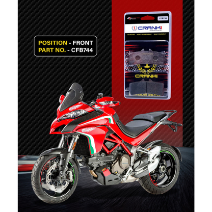 Crank1 Carbon Brake Pads for Ducati Multistrada 1200 DVT (2015-2018)