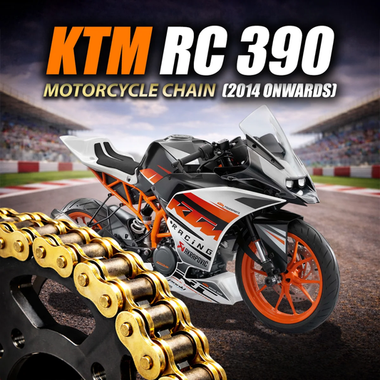 Crank1 KTM RC 390 (2014 Onwards) 520 Pitch ZVM-X 112L Chain - Gold