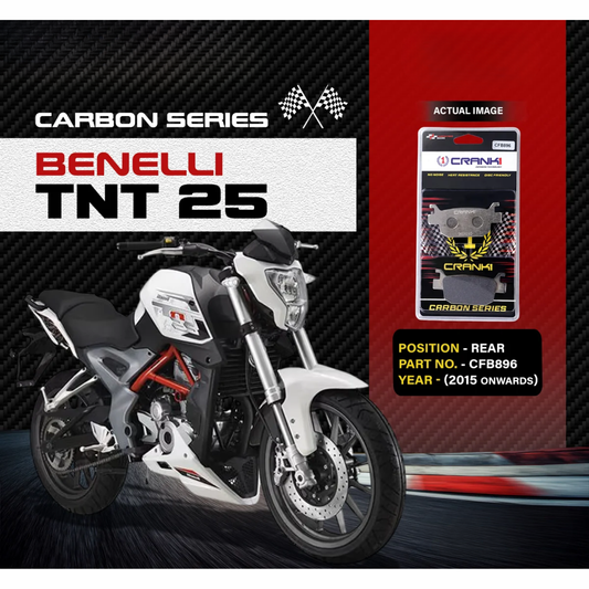 Crank1 Carbon Brake Pads for Benelli TNT 25 (2015 Onwards)