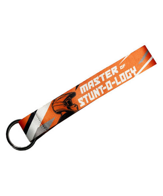 Fast Bend 2569 Master of Stuntology Cloth Keychain - Orange