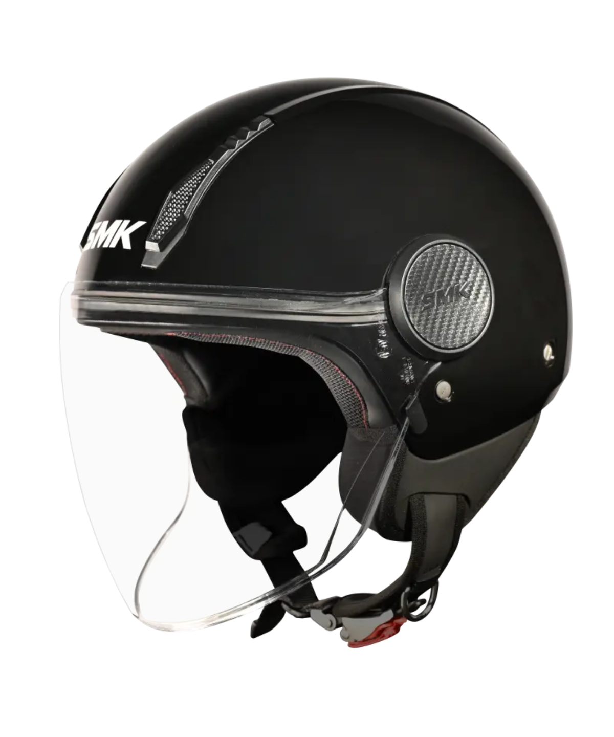 SMK Laminar Solid GL200 Half Face Helmet - Gloss Black - SMK
