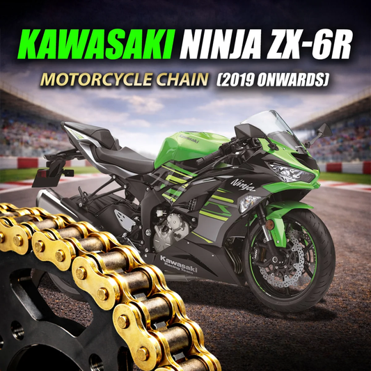 Crank1 Kawasaki Ninja ZX-6R (2019 Onwards) 520 Pitch ZVM-X 112L Chain - Gold