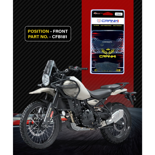 Crank1 Carbon Brake Pads for Royal Enfield Himalayan (2018-2020)