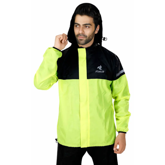 Raida Drymax 15K Rain Jacket - Hiviz Black