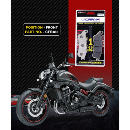 Crank1 Carbon Brake Pads for Kawasaki Vulcan S