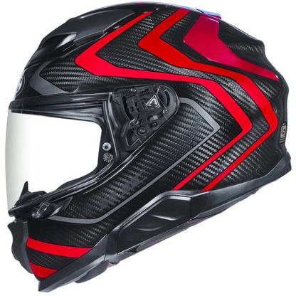 HJC F71 (F7X) Nevio Carbon Fiber MC1 Helmet (ECE 22.06) - Black Red