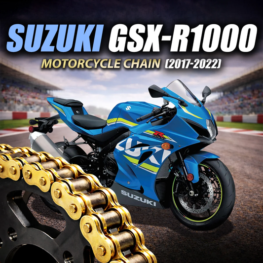 Crank1 Suzuki GSX-R1000 (2017-2022) 525 Pitch ZVM-X 120L Chain - Gold