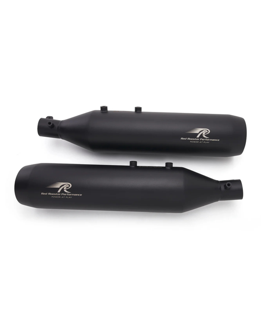 Red Rooster Performance Astral 2.0 Exhaust for Royal Enfield Super Meteor 650 - Matt Black