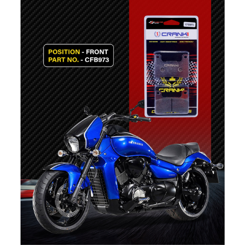 Crank1 Carbon Brake Pads for Suzuki Intruder M1800 (2007-2018)