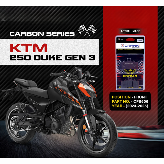 Crank1 Carbon Brake Pads for KTM 250 Duke Gen 3 (2024-2025)