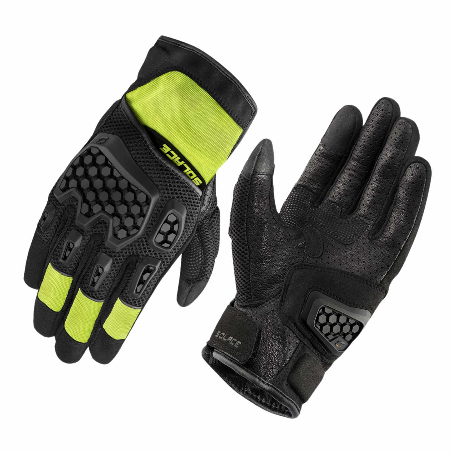 Solace AirX DualSport CE Riding Gloves - Neon Green