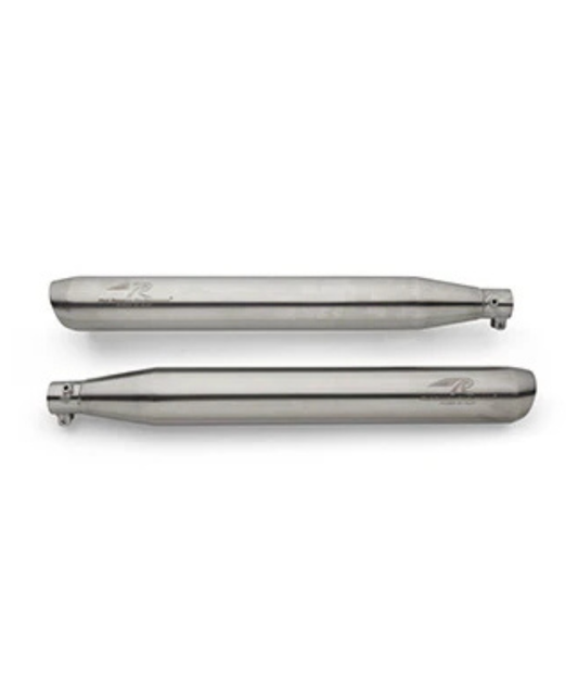 Red Rooster Performance Celesta Max Exhaust for Jawa Bobber 42 - Silver Matte
