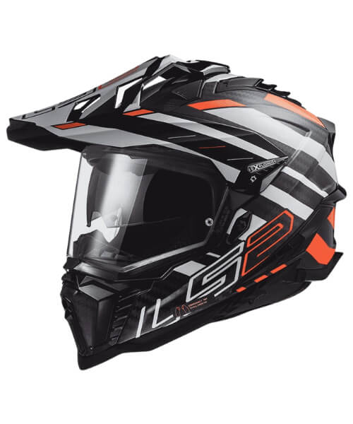 LS2 MX701 Explorer C Edge Helmet - Fluo Orange