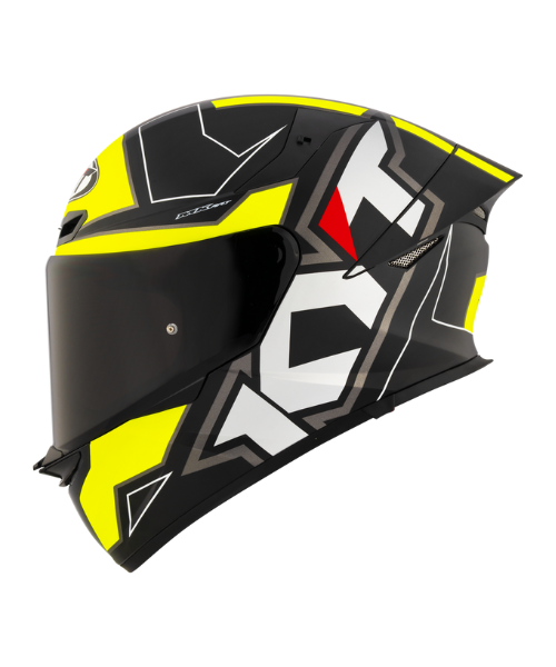 KYT TT-Revo Electron Helmet - Matt Black Yellow