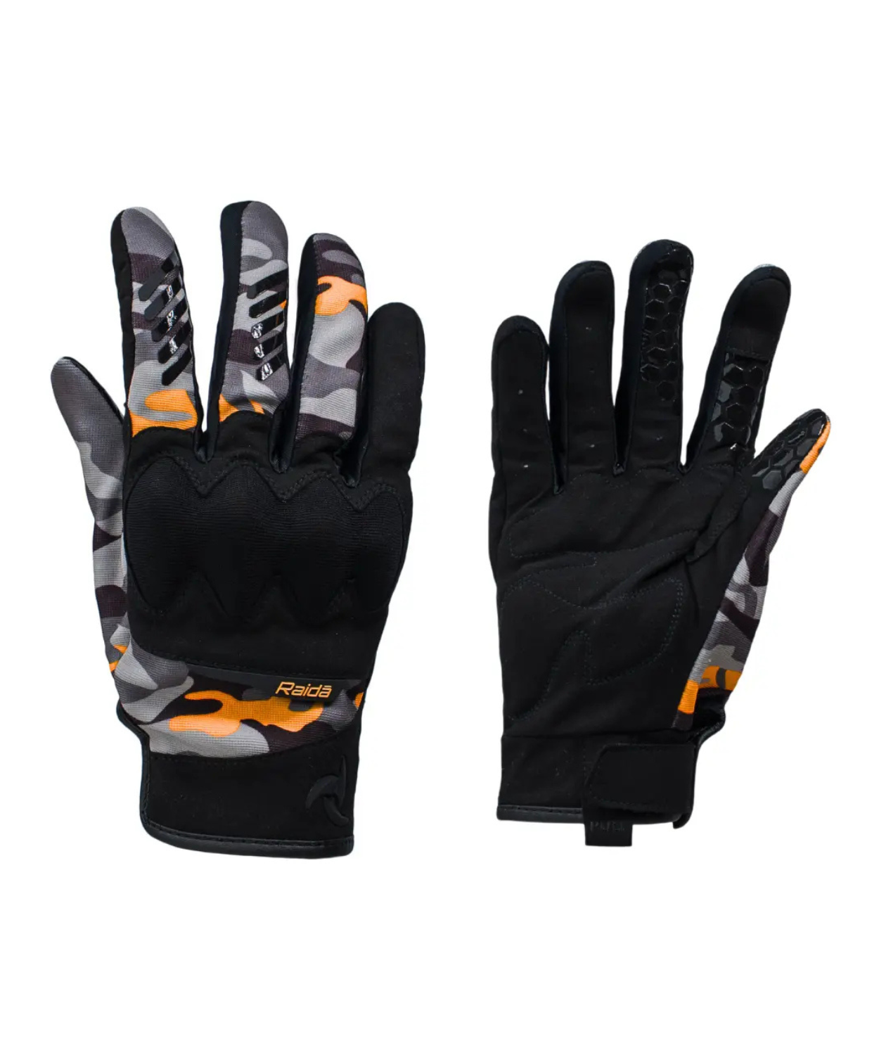 Raida Trailcraft Off Road Riding Gloves - Camo Orange