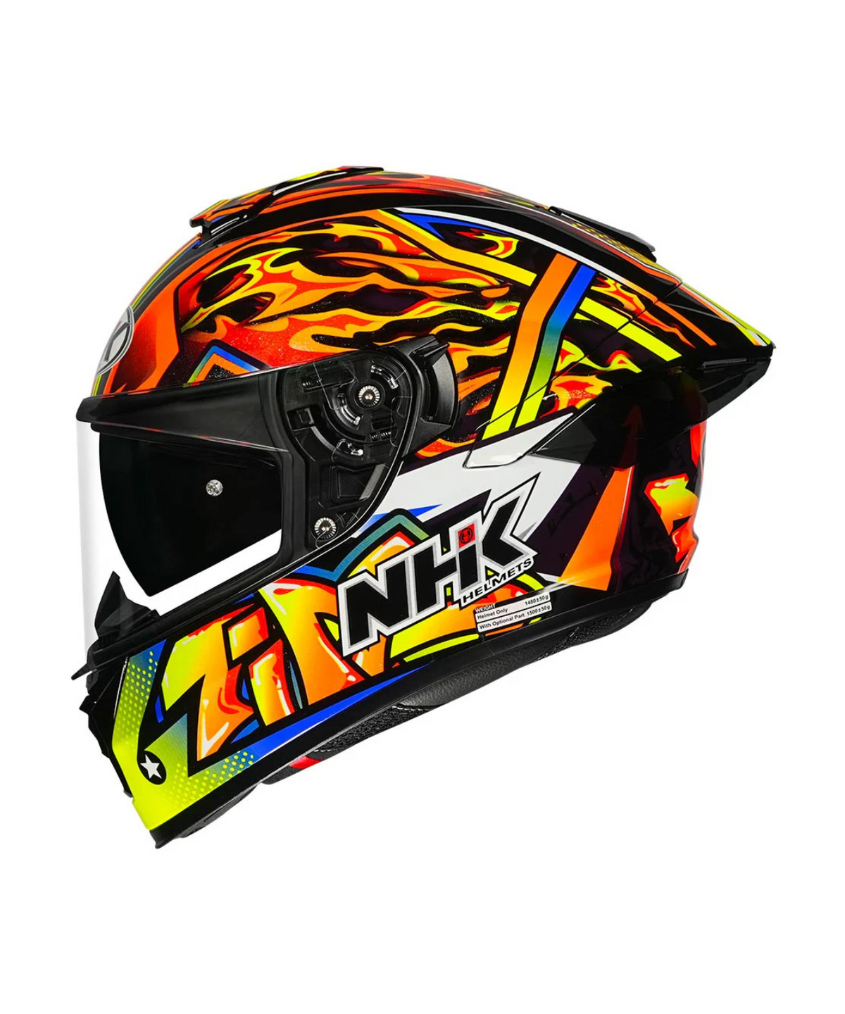 NHK K5R Timothee Helmet - Black Orange - NHK