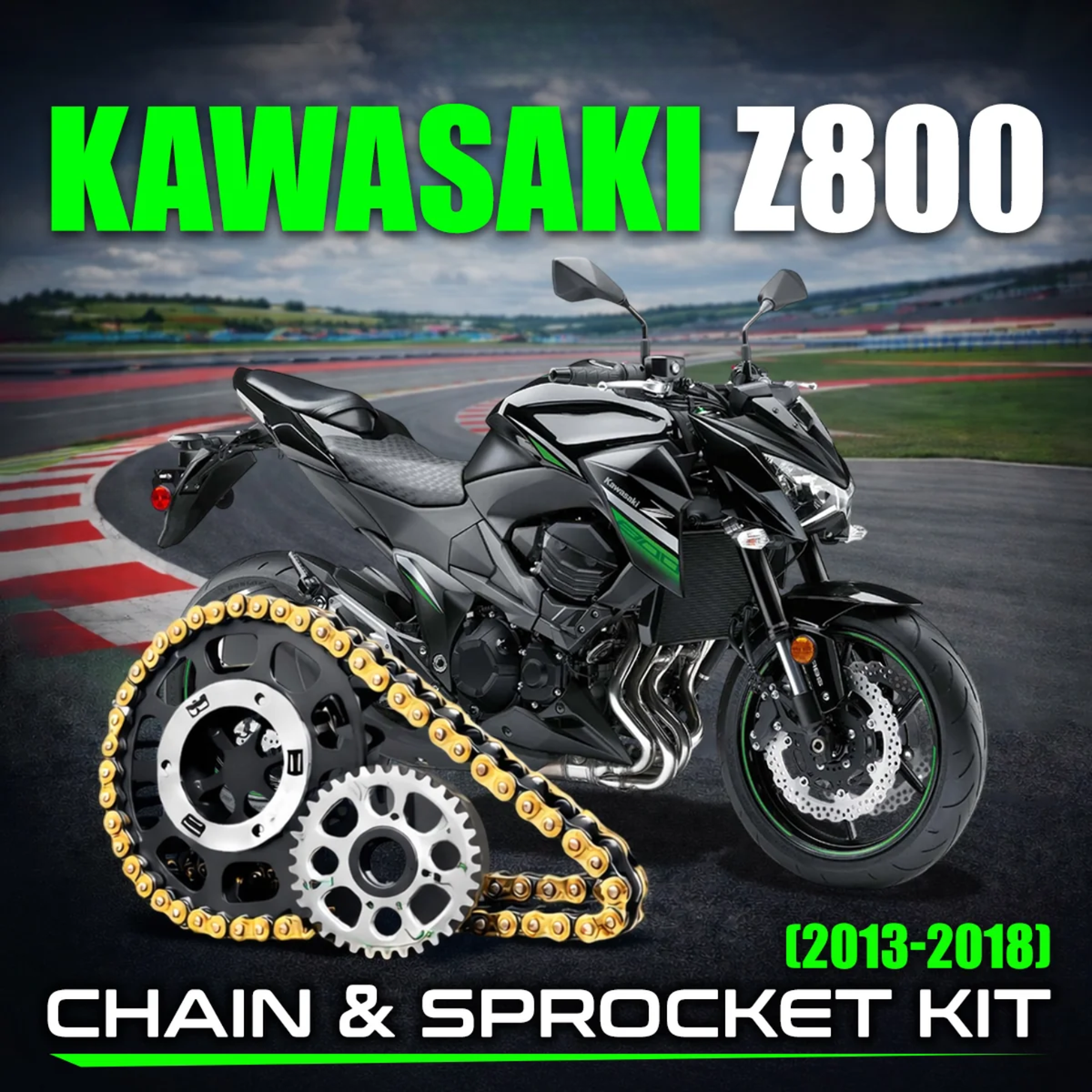 Crank1 Kawasaki Z800 (2013-2018) Chain and Sprocket Kit - Crank 1