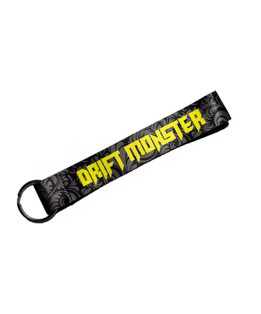 Fast Bend 2580 Drift Monster Cloth Keychain - Black Grey